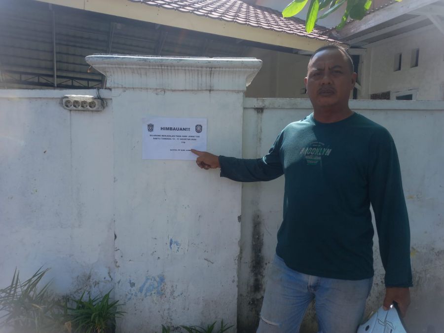 Himbauan Larangan Berjualan Hari Jumat Sampai Sabtu di Trotoar Sepanjang Jalan Sutoyo