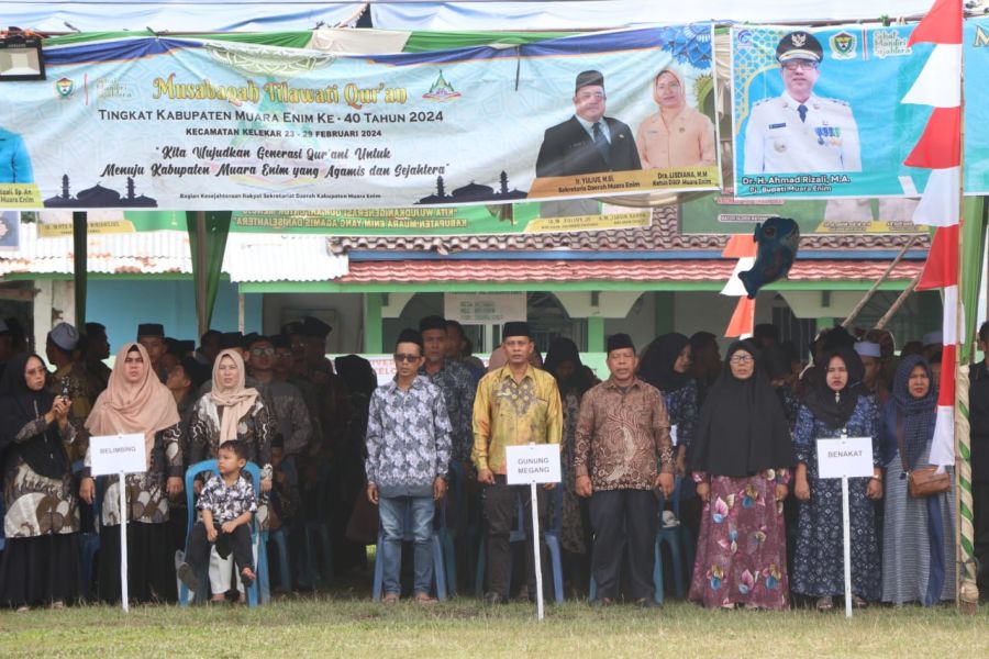 Kades Sumaja Makmur Hadiri Penutupan MTQ Ke-40 Tingkat Kabupaten di Kecamatan Kelekar