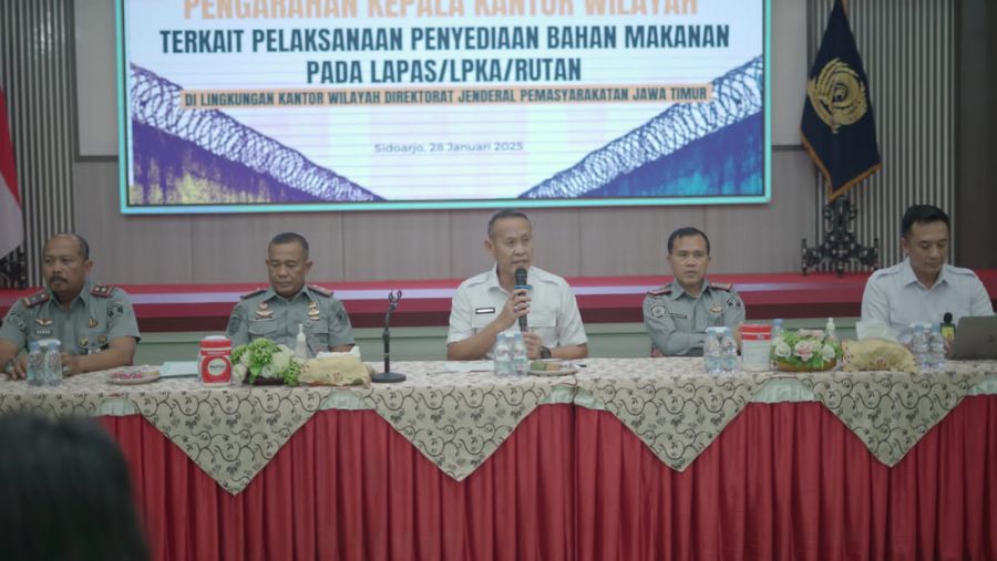 Kanwil Ditjenpas Jatim Dorong Kualitas Transparansi Pelayanan Bama dan Proyek Kontruksi Lapas