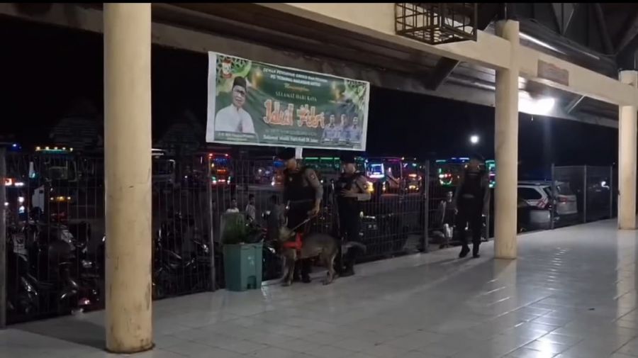 Lakukan Patroli dan Sterilisasi di Terminal Regional Daya, Antisipasi Sambut Hari Raya Idul Fitri