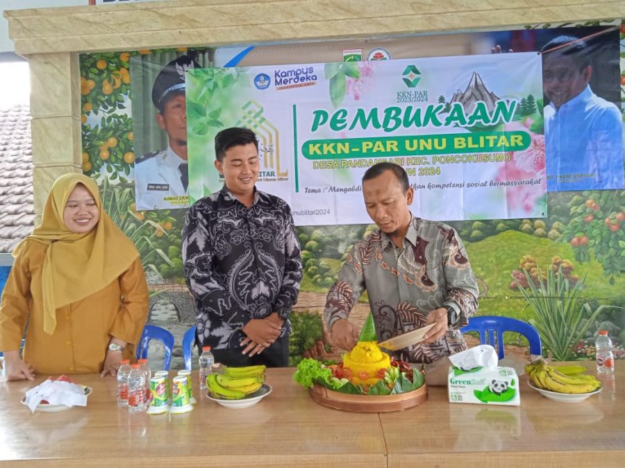 Pembukaan Kegiatan KKN-PAR UNU Blitar di Desa Pandansari Kecamatan Poncokusumo Tahun 2024