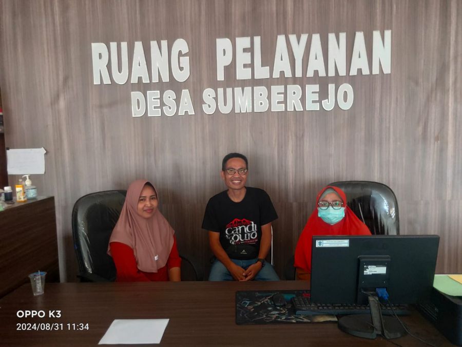 Pendataan PTSL di Balai Desa Sumberejo Kecamatan Candipuro