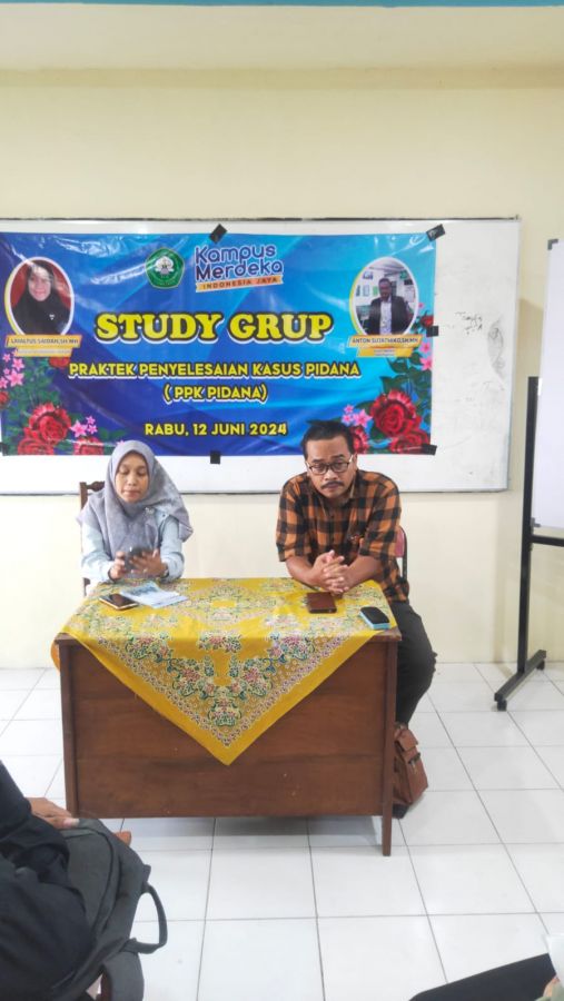 Study Grup Praktek Penyelesaian Kasus Pidana (PPK Pidana)