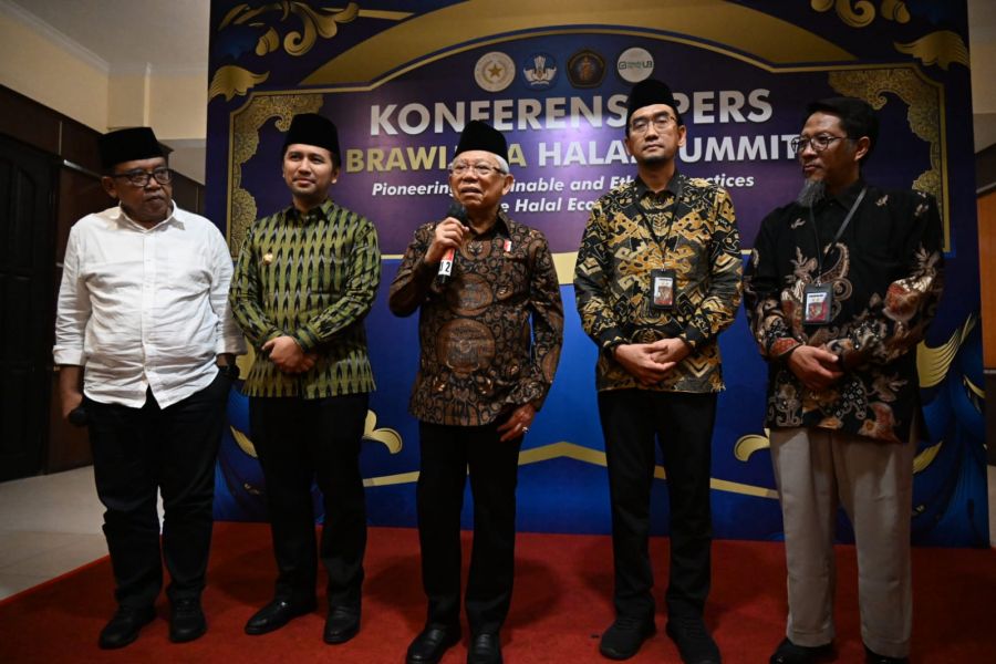Wapres K. H Ma'ruf Amin Hadiri Brawijaya Halal Summit 2024